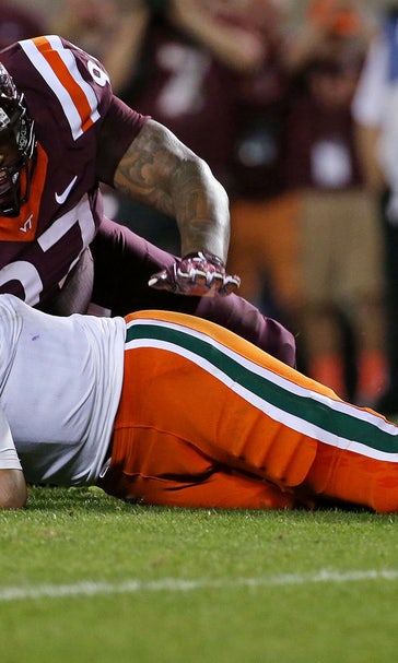 Miami's slide continues with road loss to Virginia Tech